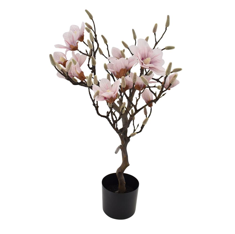 Magnolia træ i rosa 85 cm - kunstigt